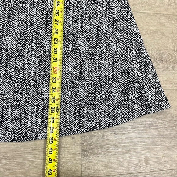 Banana Republic Small A-line Dress Business Casual Black White Geometric - Picture 5 of 8